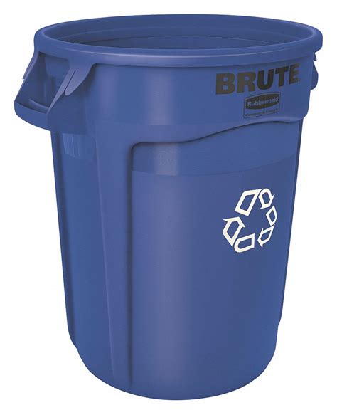 Rubbermaid Commercial Products Blue 20 Gal Capacity Recycling Can