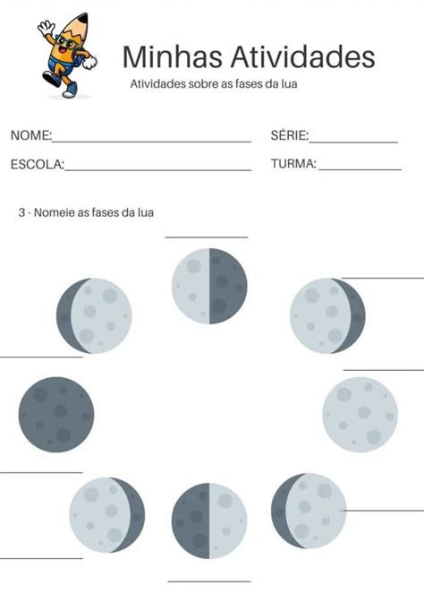 Fichas e atividades sobre as fases da lua Educação Online