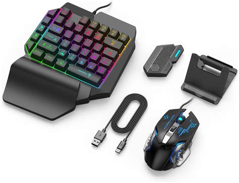 Amazon Combo De Teclado Y Mouse Para Juegos Con Una Sola Mano