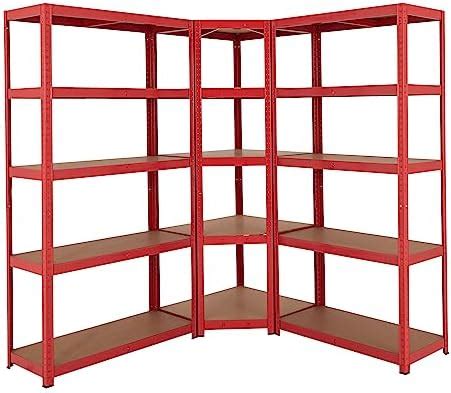 VonHaus 5 Tier Garage Shelving For Corner Storage Lightweight