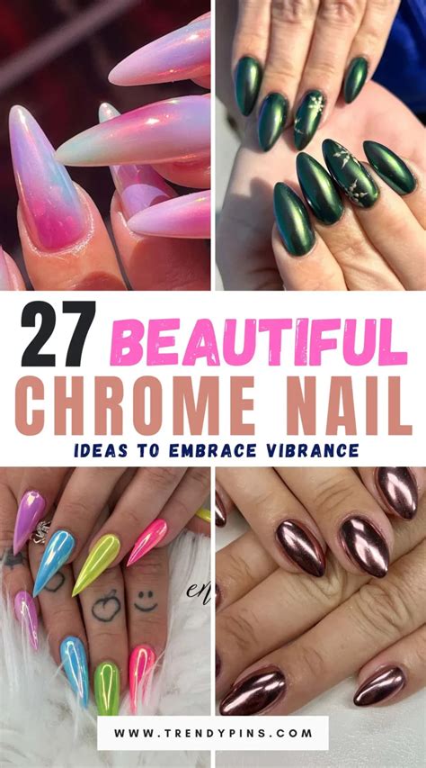 27 Stunning Colorful Chrome Nail Ideas To Embrace Vibrance