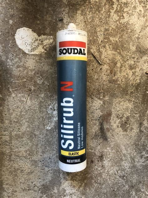 Soudal Silirub N Silicone Sealant Seal Neutral Low Modulus Window Glass