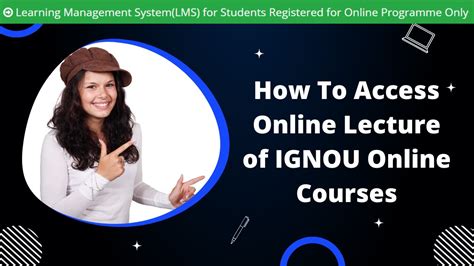 How To Access Online Lecture Of IGNOU Online Courses IGNOU Online