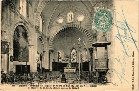 Vienne Intérieur de l Eglise Saint Andre le Bas à Vienne Cartorum