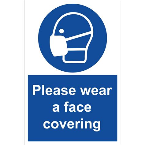 Please Wear A Face Covering Sign Buy Today