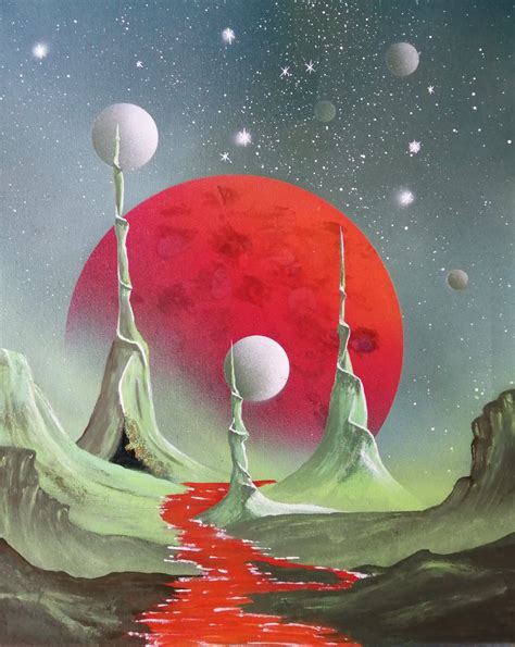 Gansa Nariba Spray Art Painting By Gary R Collins In 2024 Space Art