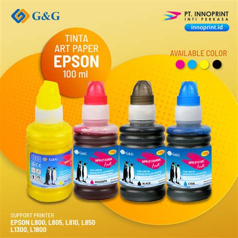 Jual 1 SET 4 WARNA Tinta Art Paper G G Original Compatible EPSON