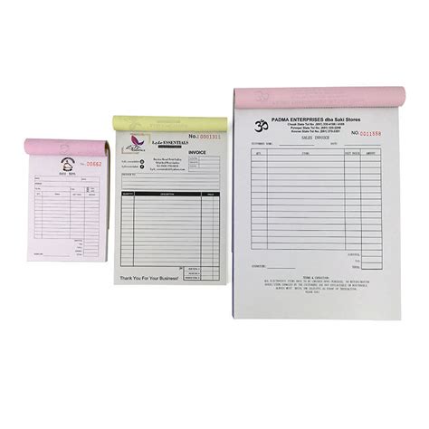 Custom Sales Order Book Receipt Invoice Duplicate Carbonless 50 Sets