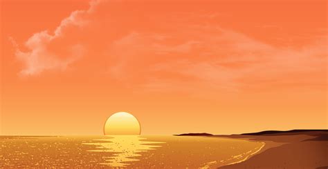 Download Beach Afternoon Sunset Royalty Free Stock Illustration