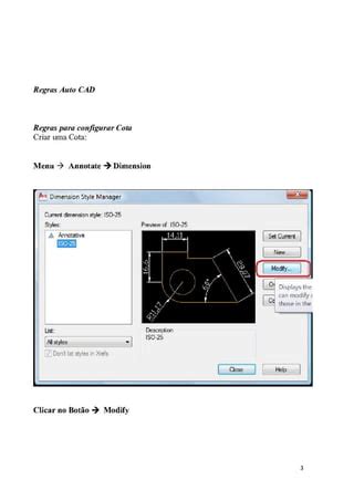 Desenho T Cnico Regras Para Configurar Cota Autocad Pdf