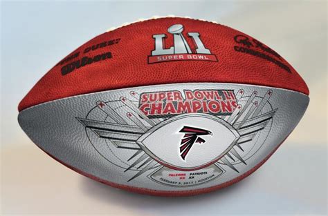 Atlanta Falcons Super Bowl LI Champions SILVER Game Ball - Big Time Bats