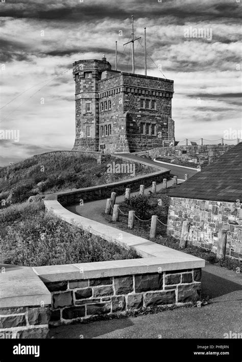 Cabot tower signal hill st Black and White Stock Photos & Images - Alamy