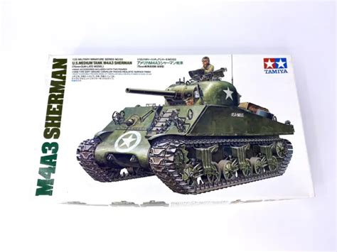 TAMIYA WWII MILITARY Us Army Sherman M4A3 Tank Model Kit EUR 72 81