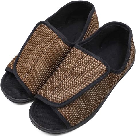 MediFeet Edema Zapatos Para Hombre Extra Ancho Ajustable Pantuflas