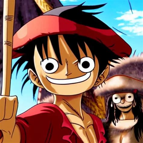 Monkey D Luffy With Captain Jack Sparrow S Outfit Stable Diffusion