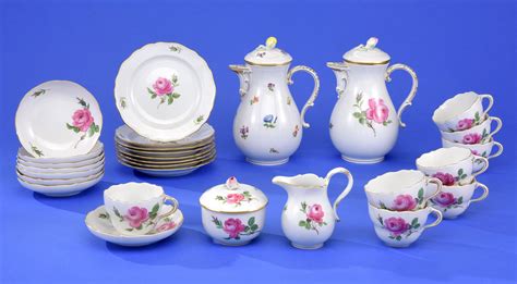 Bid Now Meissen Kaffeeservice F R Acht Personen May Am