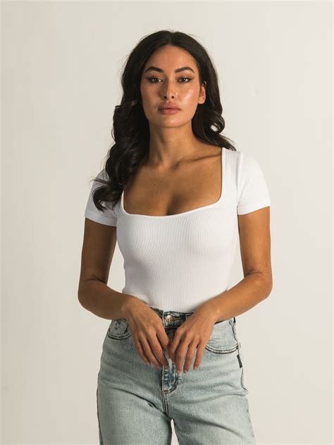 Dynamic Square Neck T Bodysuit