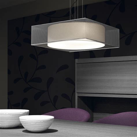 Pendant Lamp NEX EL TORRENT IL LUMINACIO Nickel Cotton Acrylic