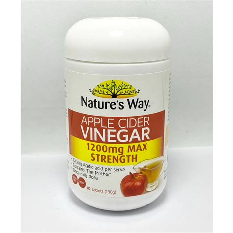 Natures Way Apple Cider Vinegar 1200 Mg Max Strength แอปเปิ้ล ไซเดอร์