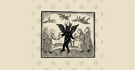 Demon Woodcut Demon T Shirt Teepublic