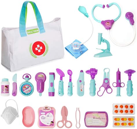 sdaymol Toys Doctor Kit for Kids - 26PCS Kids Pretend Play Doctor Toys with Storage Bag and ...