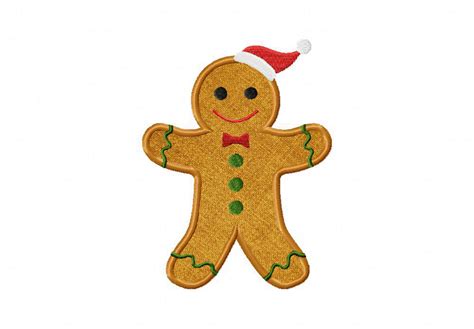 Santa Gingerbread Includes Both Applique and Stitched – Blasto Stitch