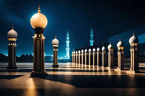 Premium Photo The Beautiful Serene Mosque At