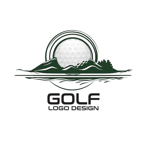 Dise O Del Logotipo Del Vector De Golf Vector Premium