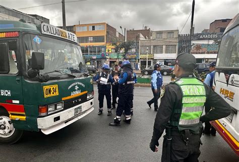 Exitoso Operativo En San Martín De Porres Contra El Transporte Informal