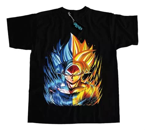 Remera Dragon Ball Z Fusión Gokú Vegeta Estampa Grande