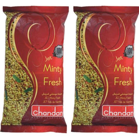 Chandan Mouth Freshener Jet Minty Fresh Mukhwas 100 Natural Pack Of