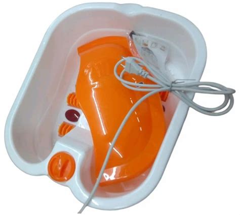 White And Orange Relax Abs Plastic Foot Bath Massager 15w At Rs 1450piece In Kolkata