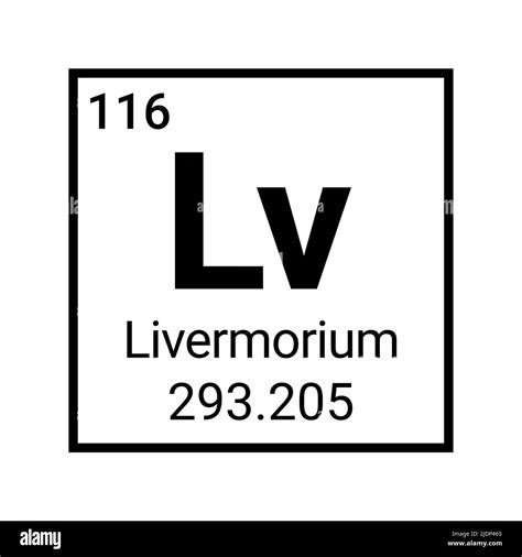 Livermorium science periodic table element chemical symbol Stock Vector Image & Art - Alamy