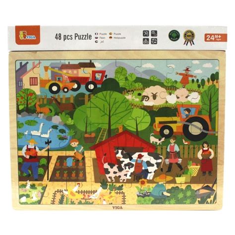 Viga Drvena Slagalica Puzzle Puzle Slagalice 48kom Montessori OLX Ba