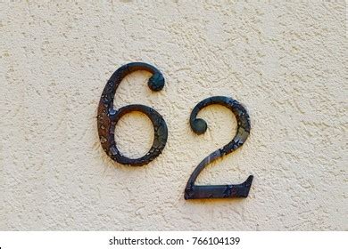 Number 62 House Number On Wall Stock Photo 766104139 | Shutterstock