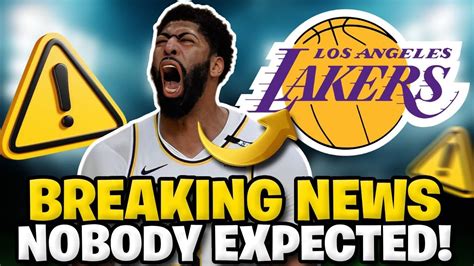 LEFT NOW IT JUST HAPPENED NOBODY EXPECTED THIS LATEST LAKERS NEWS