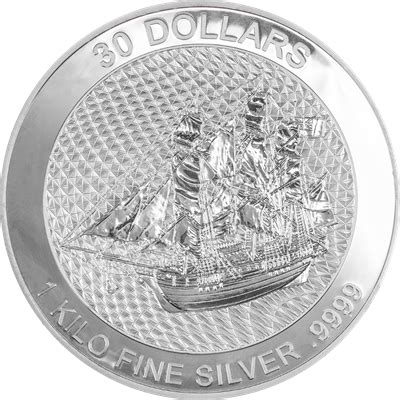 Kg Cook Islands Bounty Silver Coin