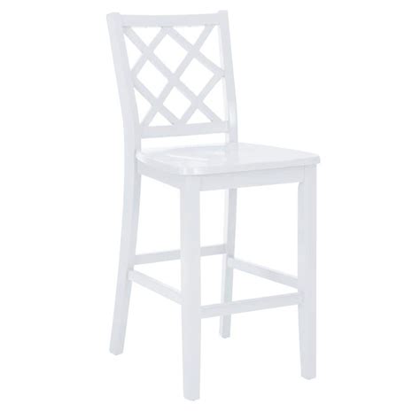 Linon Home Decor Mori In Seat Height Pure White Full Back Wood