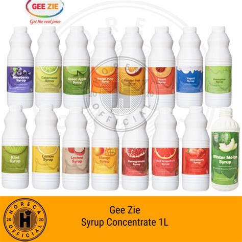 Jual GEE ZIE SYRUP CONCENTRATE 1L ALL VARIANT KONSENTRAT SIRUP 1000ML