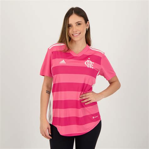 Camisa Adidas Flamengo Outubro Rosa Feminina Futfanatics