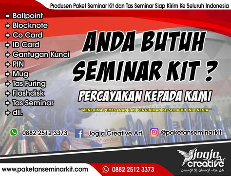 Pesan Paket Seminar Kit Manokwari Papua Barat