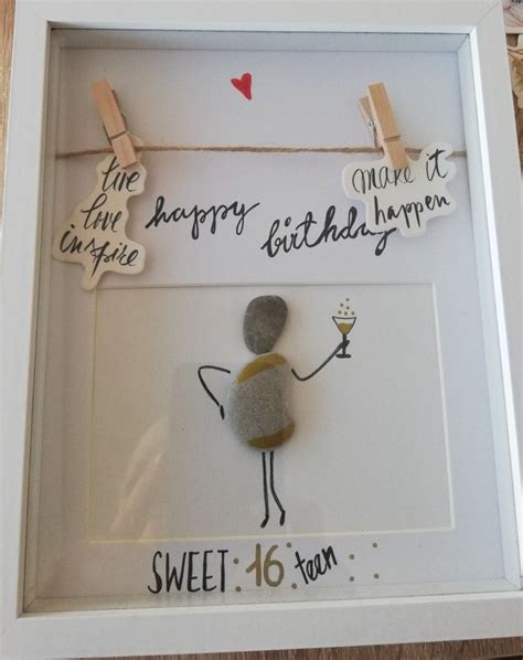 Art Birthday Happy Birthday Stone Pictures Pebble Art Gloria Luigi