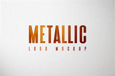 Metallic Logo Mockup, Graphic Templates - Envato Elements