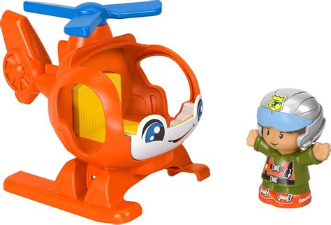 Amazon.com: Fisher-Price Little People Helicopter, Toy Vehicle and ...