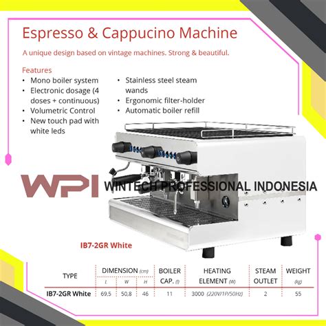 Jual Getra Iberital IB7 2GR IB7 2G IB72GR WHITE Coffee Machine