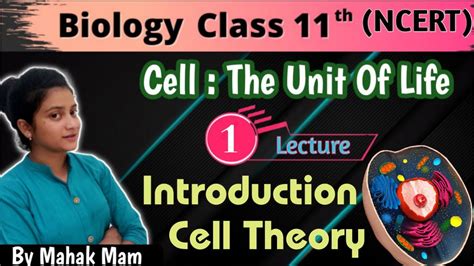 Cell The Unit Of Life Class 11 Biology Chapter 8 Ncert Neet Biology 2021 22 Mahak