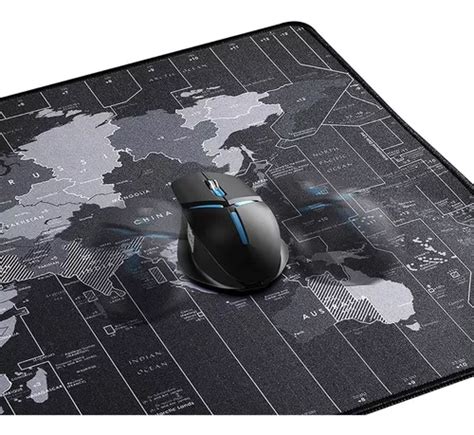 Mouse Pad Gamer Speed Extra Grande 90x40 Mapa Mundi Preto R 65 em Jaú