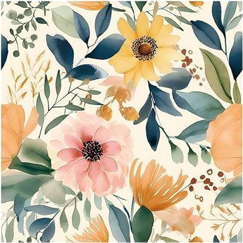 Amazon Blooming Wall Dpyc Papel Tapiz Autoadhesivo Removible