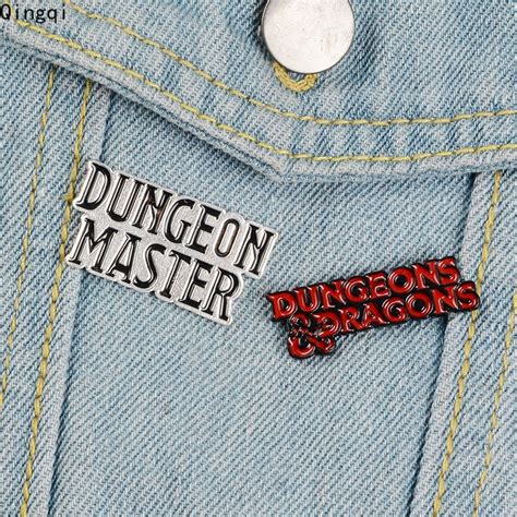 Dungeon Master Enamel Pin Dungeons And Dragons Brooch Dnd Badge D20