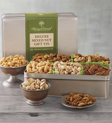 Deluxe Mixed Nuts T Tin Gourmet Mixed Nuts Harry And David